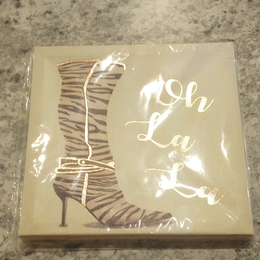 Oh La La Zebra Print Wall Art